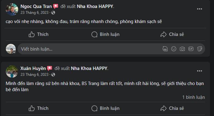Review từ facebook